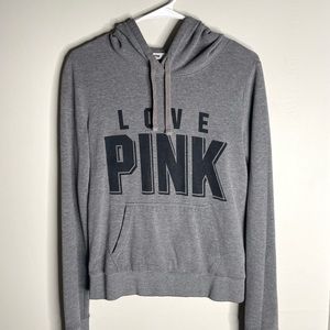 Love Pink Gray Hoodie